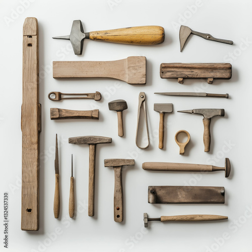 carpentry tools isolated