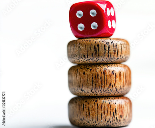 risk red isolated