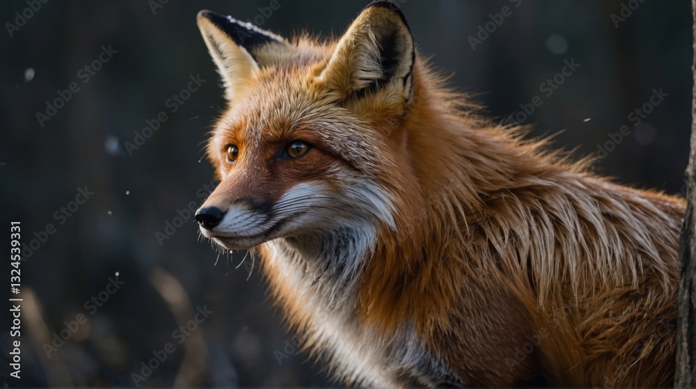 Obraz premium Vibrant Fox In Motion