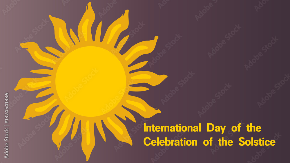 Fototapeta premium International Day of the Celebration of the Solstice