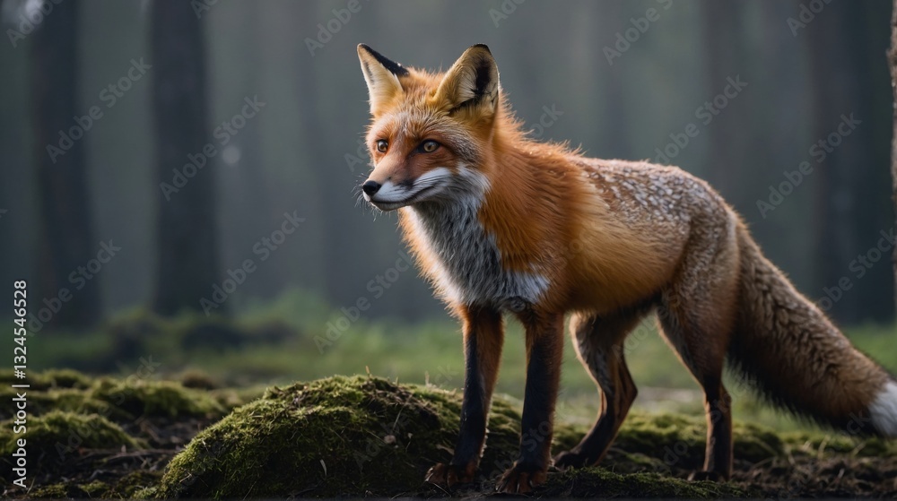 Fototapeta premium Vibrant Fox On the Horizon