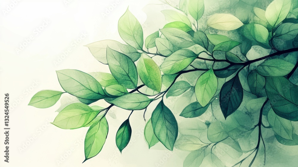 Fresh green theme featuring tree leaf Spring background. Fresh green theme featuring tree leaf Spring background.