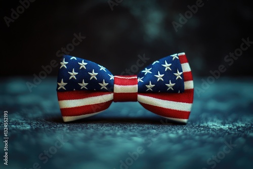 Red White and Blue Star Bow Tie
