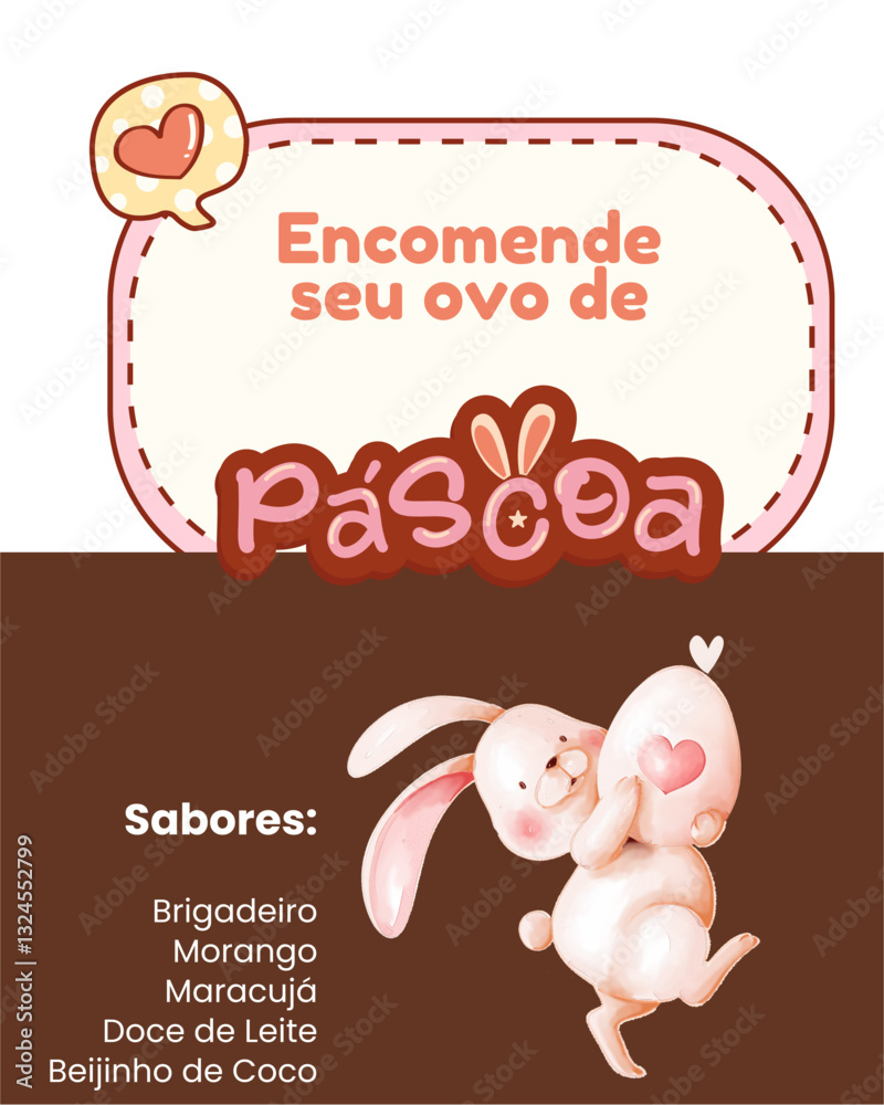cardápio  de ovos de pascoa 