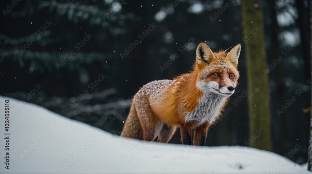 Fototapeta premium Wild Fox In a Glade