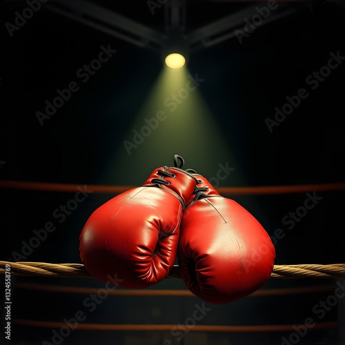 Guantes de boxeo rojos