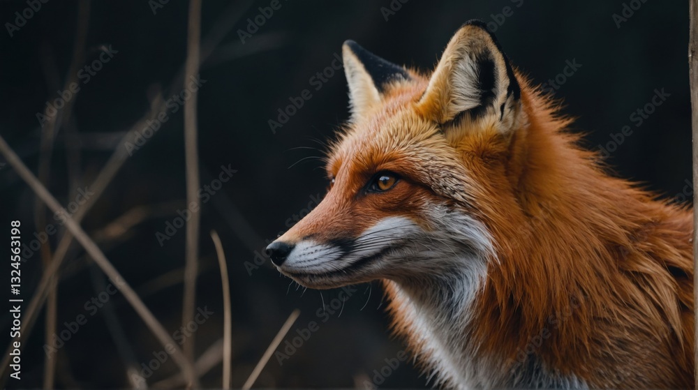 Fototapeta premium Wild Fox In the Silence