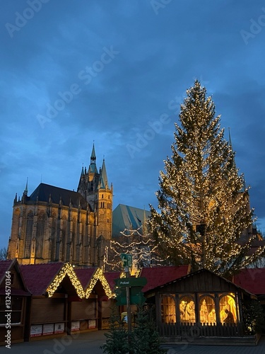 Weihnachtszeit in Erfurt - Domplatz 