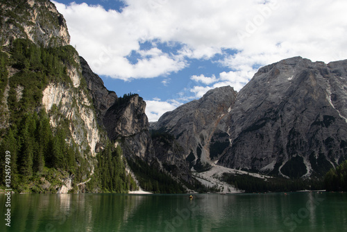 The Pragser Wildsee, or Lake Prags, Lake Braies is a natural lake in the Prags Dolomites in South Tyrol, Italy.