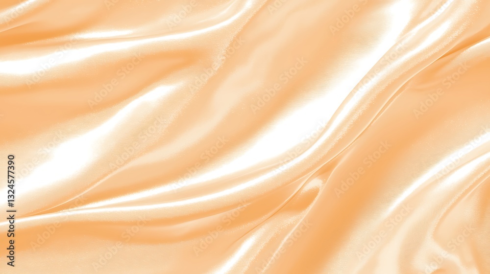Flowing golden fabric with ripples creating light & shadow. Backdrop for fashion or luxury ads Flowing golden fabric with ripples creating light & shadow. Backdrop for fashion or luxury ads