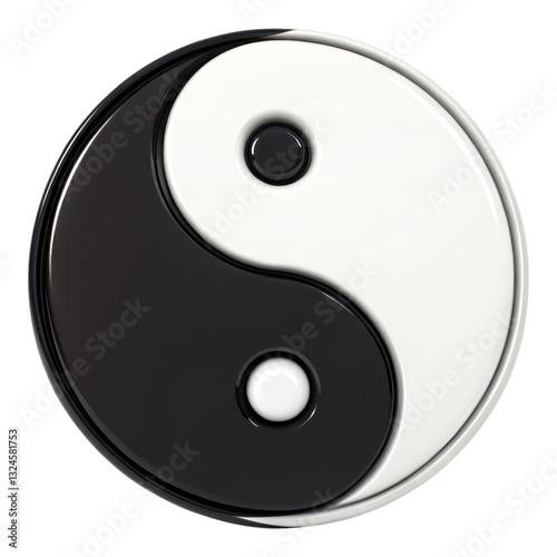 Yin yang symbol representing balance and harmony in life and nature