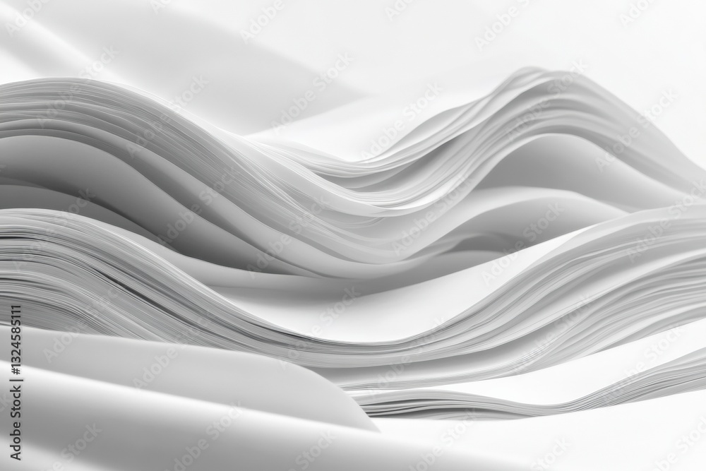 Obraz premium Modern rolling paper stacks create an elegant visual atmosphere Generative AI