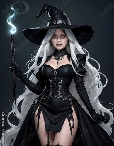 witch with a broom