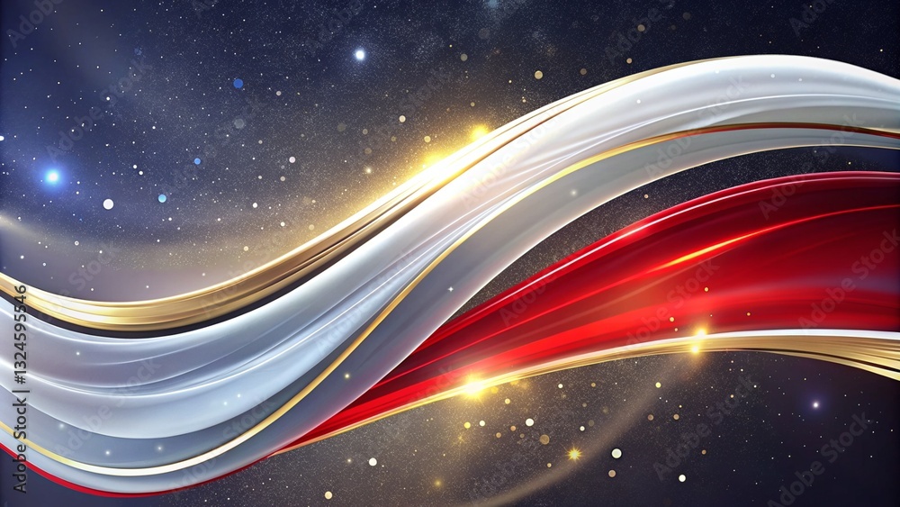 Abstract colorful neon wallpaper fantastic wave background