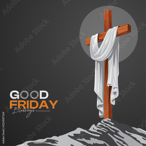 Good Friday Crucifixion Scene. Good Friday Poster 