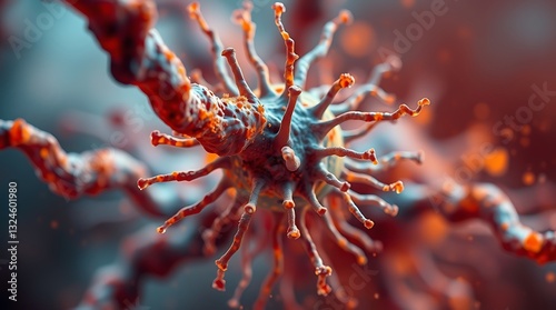 Close-up of a red coral and a red flower in nature