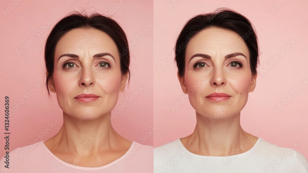 before and after photos showing facial rejuvenation before and after photos showing facial rejuvenation