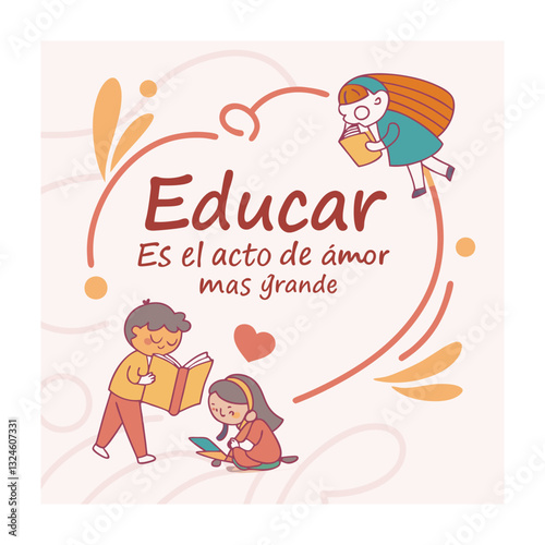 World teachers day (Día del maestro (Latam) concept vector illustration