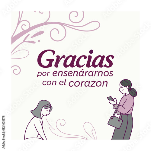 World teachers day (Día del maestro (Latam) concept vector illustration