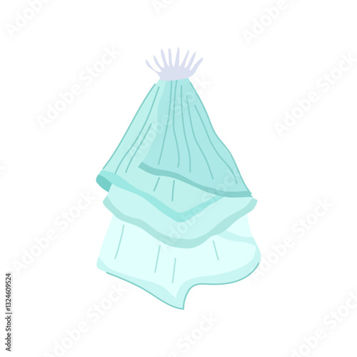classic veil bridal cartoon vector illustration