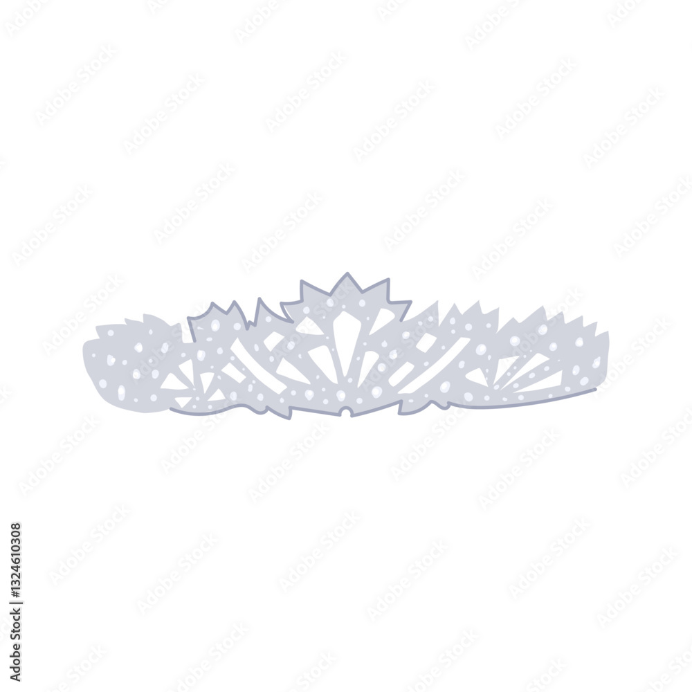 Obraz premium bride tiara bridal cartoon vector illustration