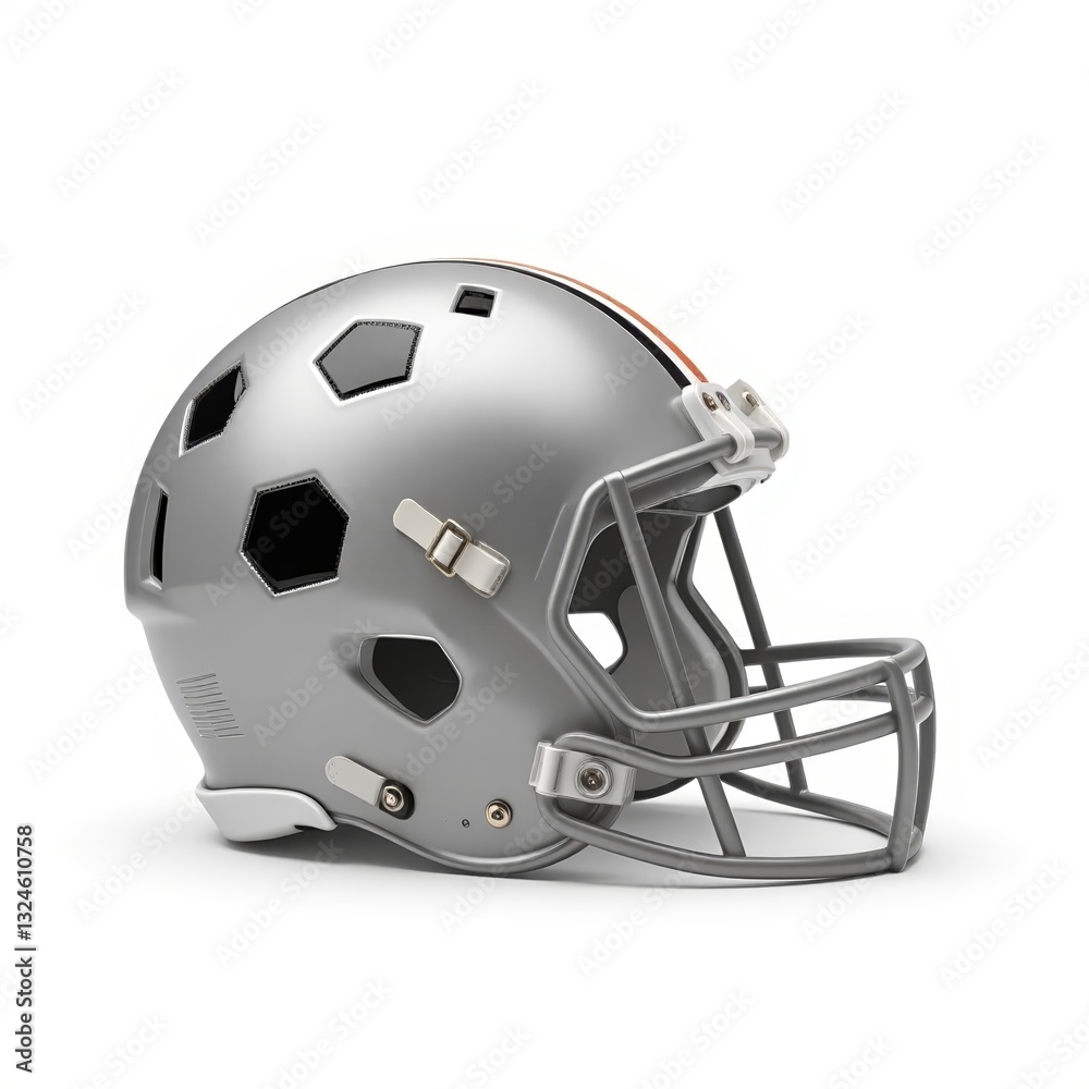 Fototapeta premium Super Bowl Sunday Football Field Photorealistic Illustration with Copy Space