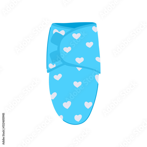 sleep swaddle wrap cartoon vector illustration