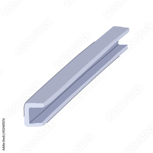 structure steal beam cartoon vector illustration