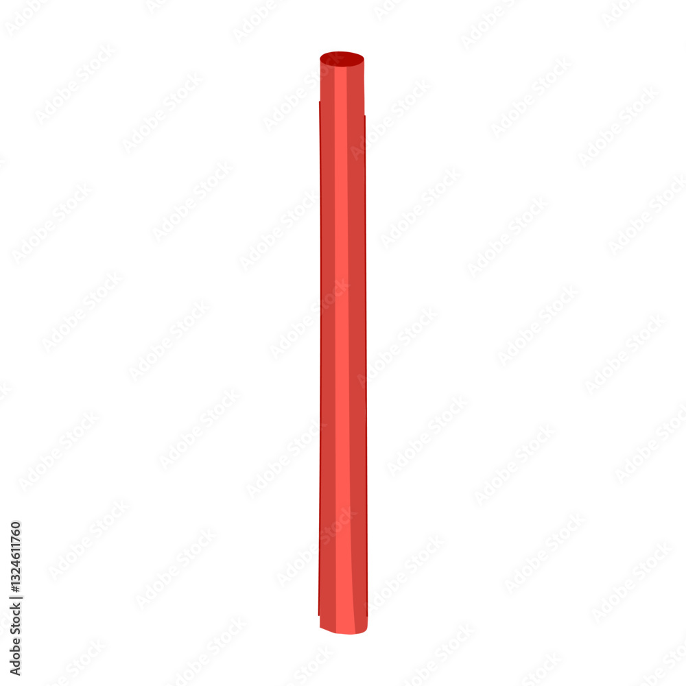 eco stainless steel straw cartoon vector illustration eco stainless steel straw cartoon vector illustration