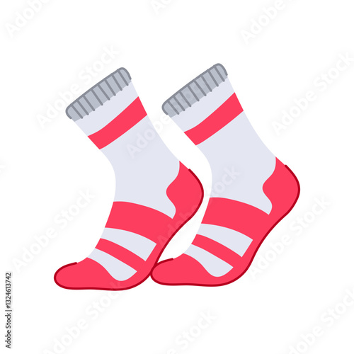 high socks soccer cartoon vector illustration