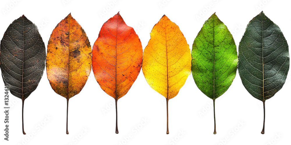 Obraz premium autumn leaves isolated on white