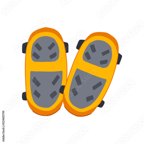 kids shin guards cartoon vector illustration