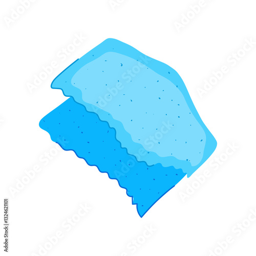 eco microfiber towel cartoon vector illustration