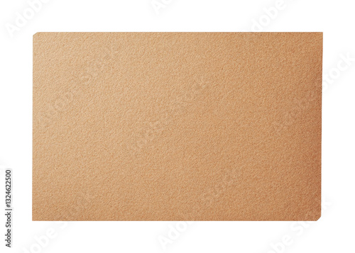 Corkboard square with rounded edges, cut out
