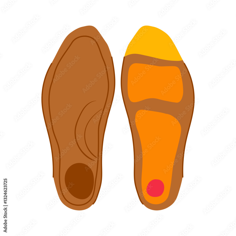 support insoles cartoon vector illustration support insoles cartoon vector illustration