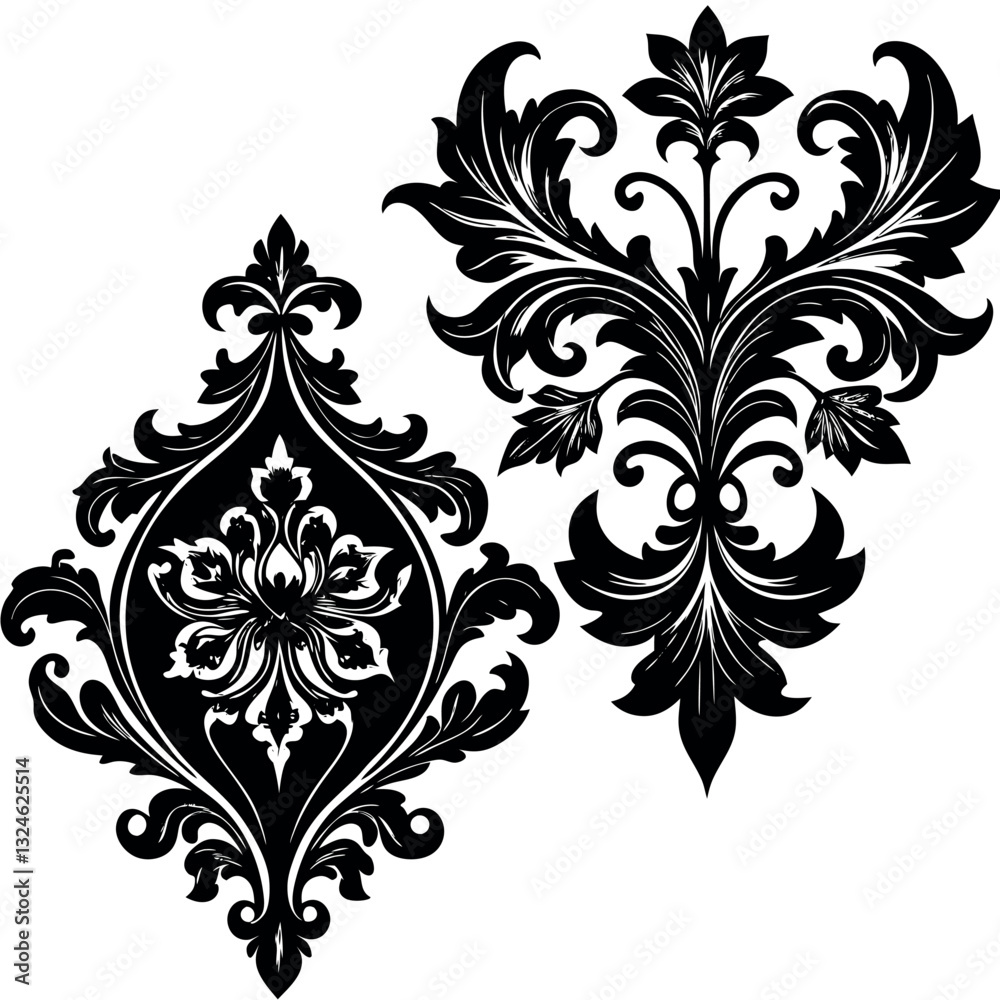 2 ornate Victorian patterns. 2 ornate Victorian patterns.