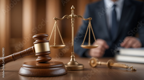 Order framework - court system, judiciary balance, gavel symbol, judicial Scales, magistrate judgment, tribunal fairness, equitable law, arbitration role, justice administration, fairness emblem.