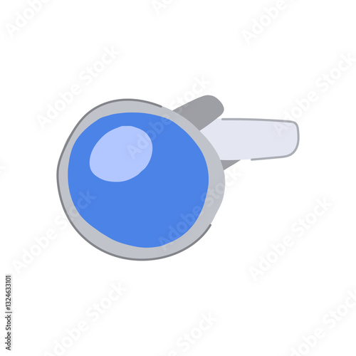 blue cufflinks cartoon vector illustration