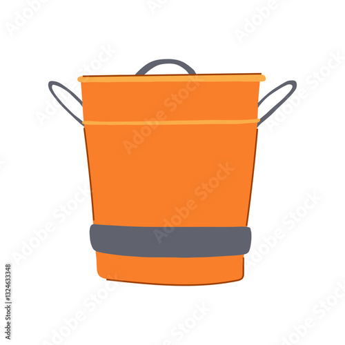 microbes compost bin cartoon vector illustration