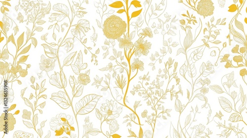 Cute pink and white pattern in pastel colors with small flowers on it, arranged on a white background, creating a charming vintage feel.