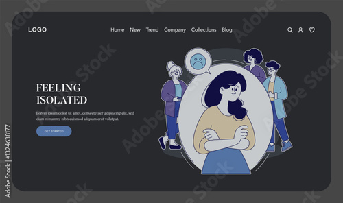 Negletful Parenting Style. Flat Vector Illustration