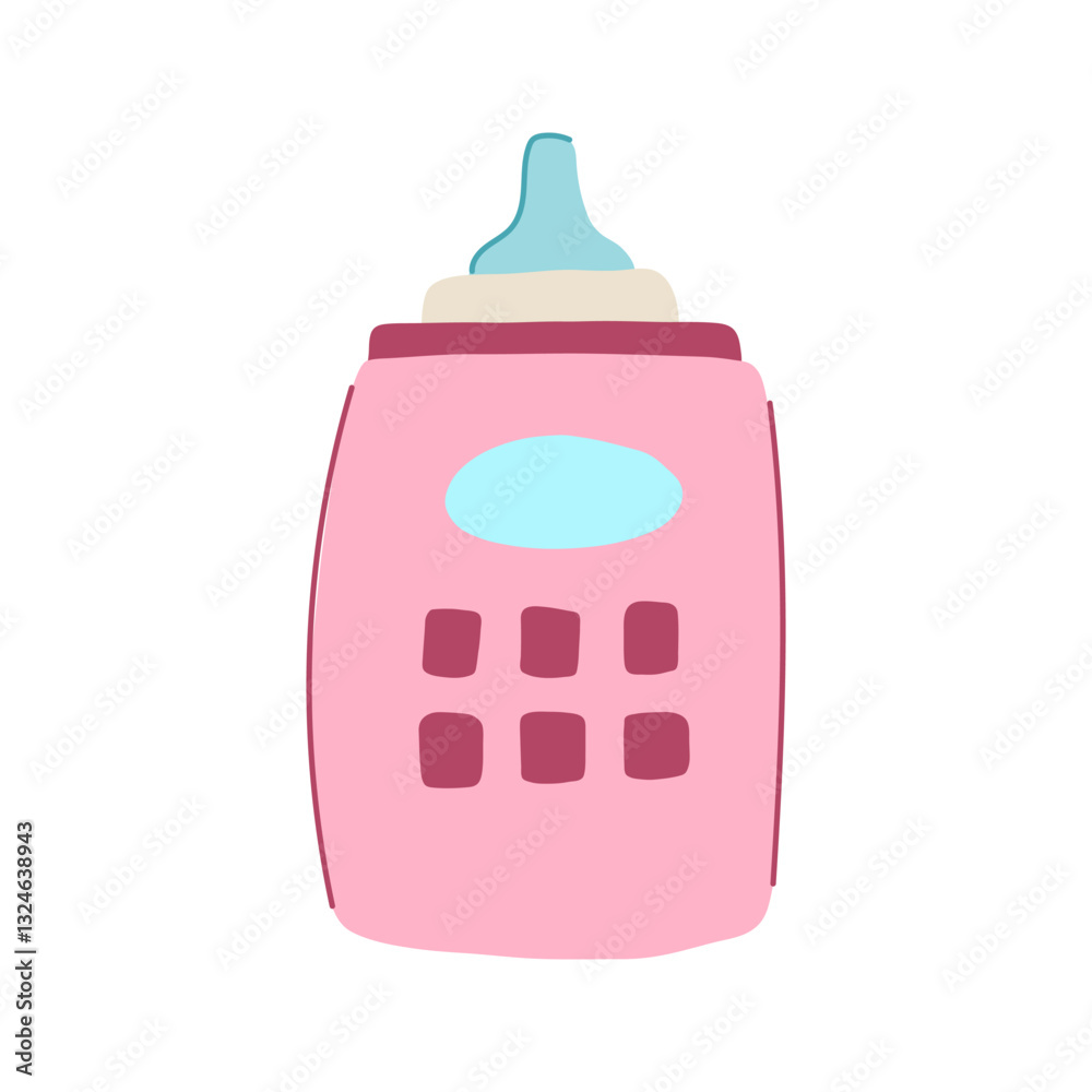 Fototapeta premium safe bottle warmer cartoon vector illustration