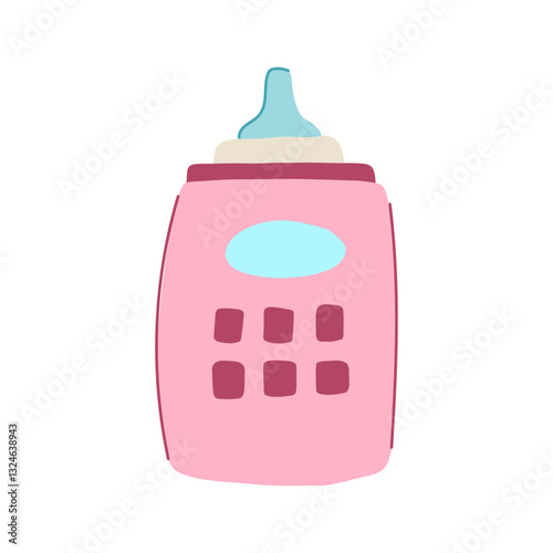 safe bottle warmer cartoon vector illustration