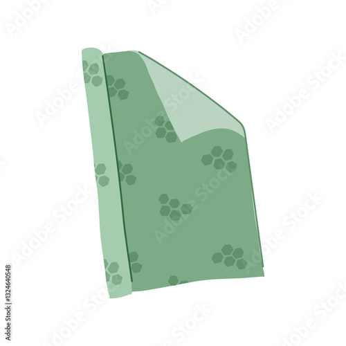 friendly beeswax food wrap cartoon vector illustration