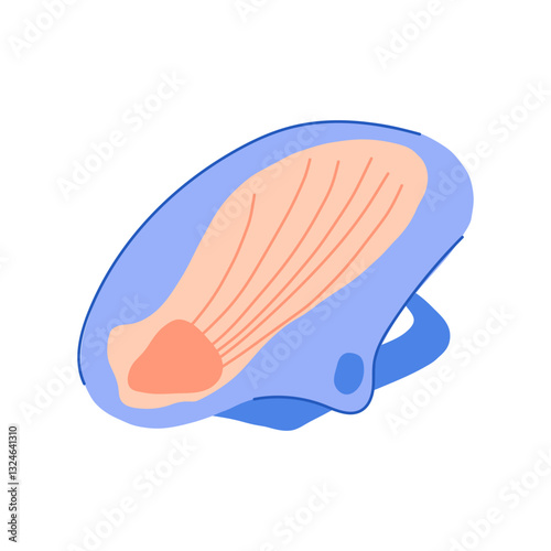 comfortable bath seat baby cartoon vector illustration