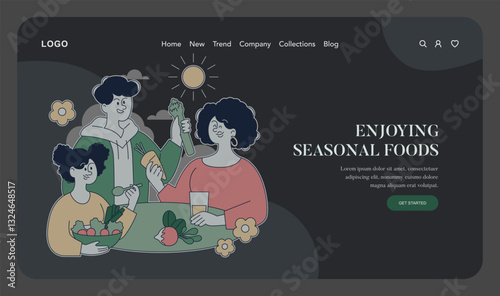 Early Spring. Flat Vector Illustration