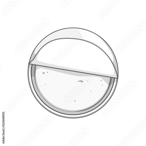 seal yogurt container cartoon vector illustration