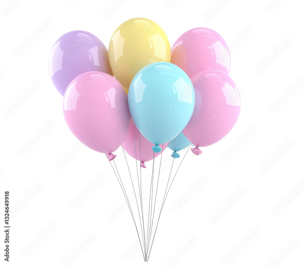 custom made wallpaper toronto digitalColorful balloons for a festive celebration oriented gathering on a transparent background, cut out