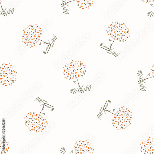 Simple whimsical modern abstract shape seamless pattern. Trendy pastel color hand drawn playful style for wallpaper, backdrops and summer material texture. Fashion and home decor all over print.