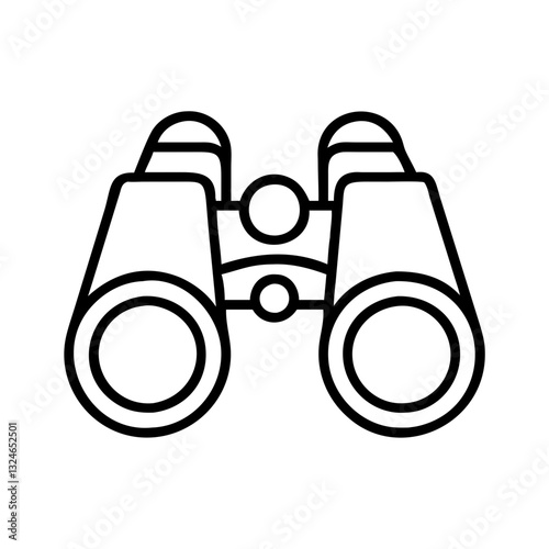 Binoculars Icon Vector Illustration for Search and Exploration